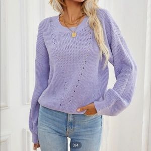 SHEIN Purple Sweater